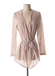 Gilet manches longues coupe cintrée beige MERI & ESCA femme