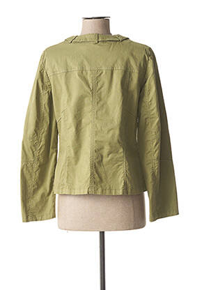 Veste casual col rond vert GUY DUBOUIS femme