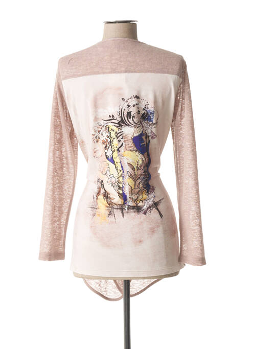 Gilet manches longues beige MERI & ESCA pour femme