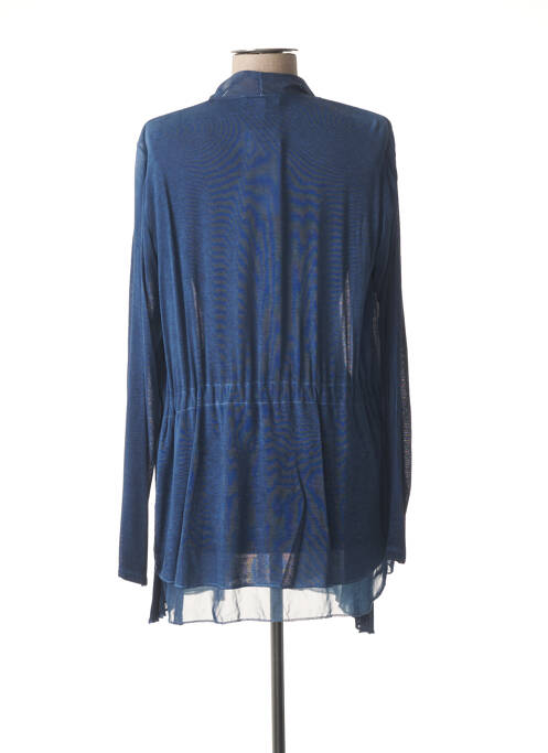 Gilet manches longues bleu MERI & ESCA pour femme