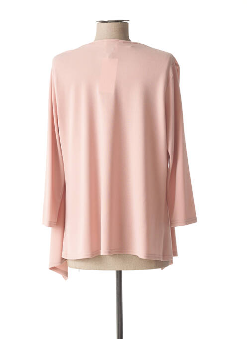 Gilet manches longues rose FRANCE RIVOIRE pour femme