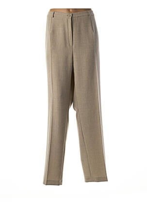 Pantalon coupe droite vert FRANCE RIVOIRE femme