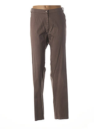 Pantalon coupe droite taille normale gris FRANCE RIVOIRE femme