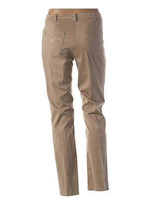Pantalon coupe droite taille normale beige GUY DUBOUIS femme