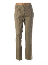Pantalon coupe droite taille normale vert GUY DUBOUIS femme
