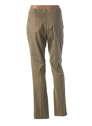 Pantalon coupe droite taille normale vert GUY DUBOUIS femme