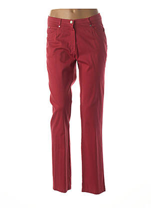 Pantalon slim taille normale rouge GUY DUBOUIS femme