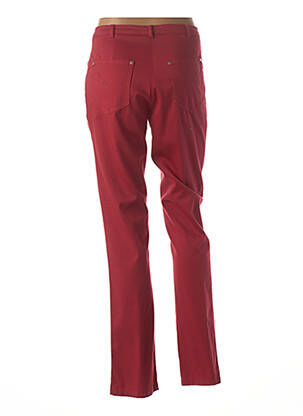 Pantalon slim taille normale rouge GUY DUBOUIS femme
