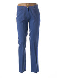 Pantalon coupe droite taille basse bleu GUY DUBOUIS femme