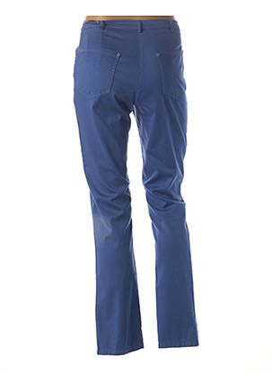 Pantalon coupe droite taille normale bleu FRANCE RIVOIRE femme