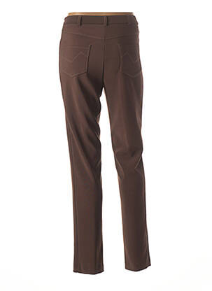Pantalon coupe droite taille normale marron FRANCE RIVOIRE femme