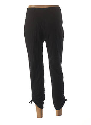 Pantalon 7/8 fermeture zippée sous rabat boutonné taille normale noir GUY DUBOUIS femme