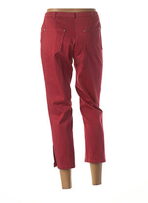 Pantacourt stretch taille basse rouge GUY DUBOUIS femme