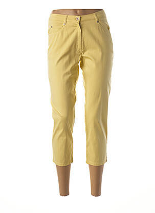 Pantacourt taille basse taille basse jaune GUY DUBOUIS femme
