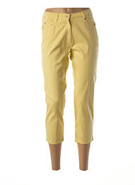 Pantacourt taille basse taille basse jaune GUY DUBOUIS femme