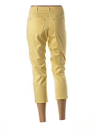 Pantacourt taille basse taille basse jaune GUY DUBOUIS femme