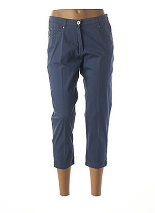 Pantacourt stretch taille normale bleu GUY DUBOUIS femme