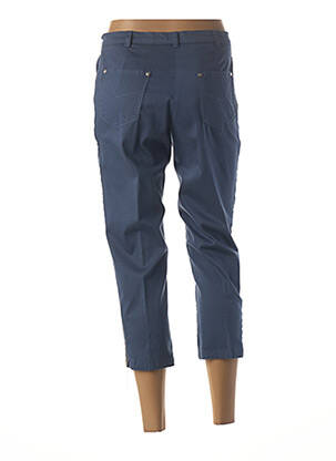 Pantacourt stretch taille normale bleu GUY DUBOUIS femme