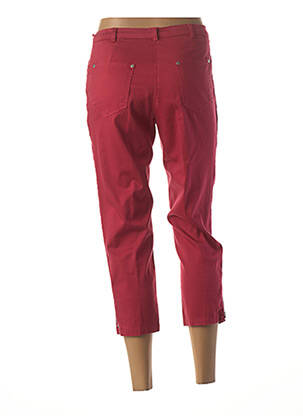 Pantacourt stretch taille normale rouge GUY DUBOUIS femme