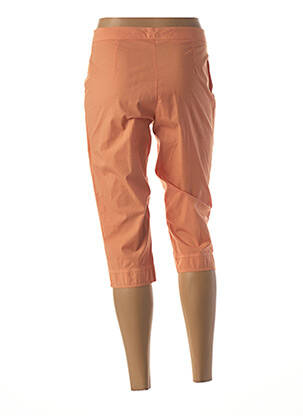 Corsaire poches taille haute orange GUY DUBOUIS femme