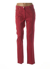 Pantalon slim rouge FRANCE RIVOIRE pour femme seconde vue