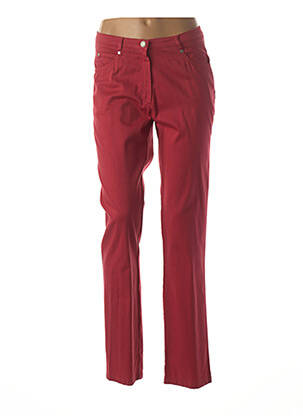 Pantalon slim rouge GUY DUBOUIS pour femme