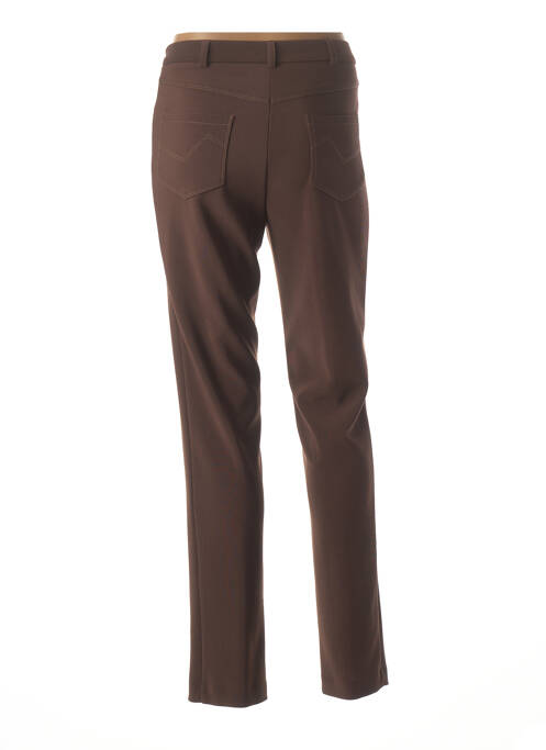 Pantalon marron FRANCE RIVOIRE pour femme