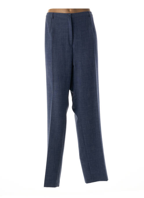 Pantalon droit bleu FRANCE RIVOIRE pour femme