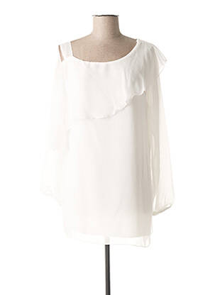 Blouse manches courtes manches courtes blanc MERI & ESCA femme