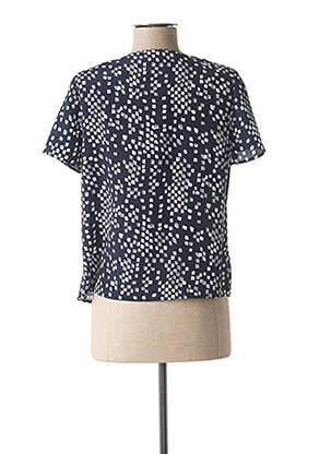 Top imprimé fantaisie manches courtes bleu FRANCE RIVOIRE femme