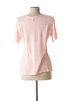 Pull coupe cintrée manches courtes rose FRANCE RIVOIRE femme