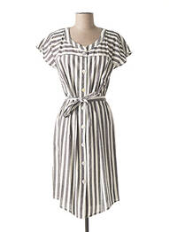 Robe mi-longue manches courtes manches courtes noir MERI & ESCA femme