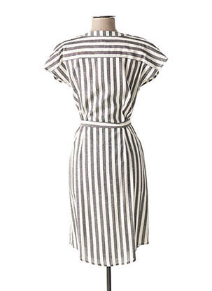 Robe mi-longue manches courtes manches courtes noir MERI & ESCA femme