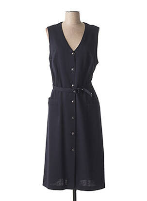 Robe mi-longue sans manche sans manche bleu FRANCE RIVOIRE femme