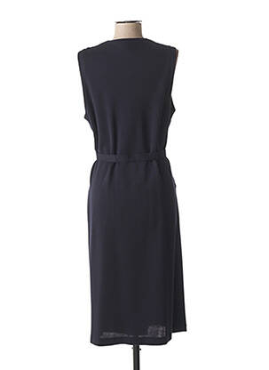 Robe mi-longue sans manche sans manche bleu FRANCE RIVOIRE femme