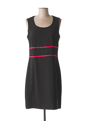 Robe mi-longue sans manche sans manche noir MERI & ESCA femme
