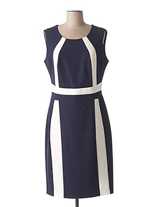 Robe mi-longue sans manche sans manche bleu FRANCE RIVOIRE femme