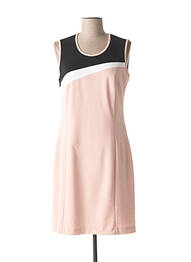 Robe mi-longue sans manche sans manche rose FRANCE RIVOIRE femme