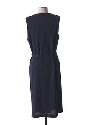 Robe mi-longue sans manche sans manche bleu FRANCE RIVOIRE femme
