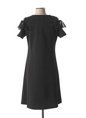 Robe mi-longue noir COULEURS DU TEMPS pour femme seconde vue