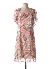 Robe mi-longue rose FRANCE RIVOIRE pour femme seconde vue