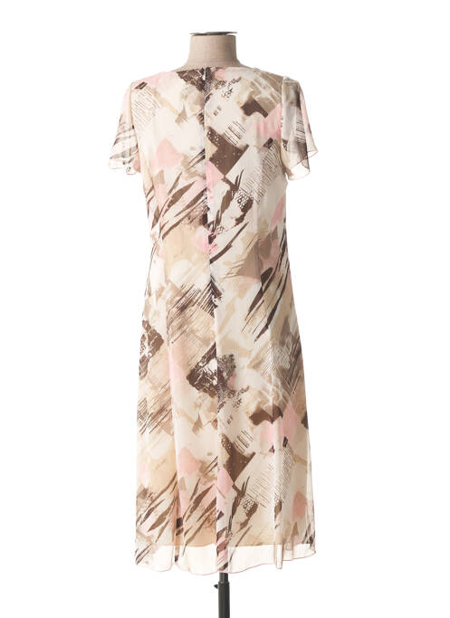 Robe mi-longue beige FRANCE RIVOIRE pour femme