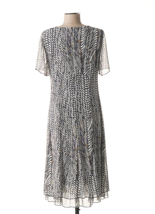 Robe mi-longue bleu GUY DUBOUIS femme