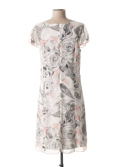 Robe mi-longue gris GUY DUBOUIS pour femme