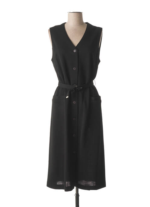 Robe mi-longue noir FRANCE RIVOIRE pour femme