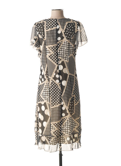 Robe mi-longue noir GUY DUBOUIS pour femme