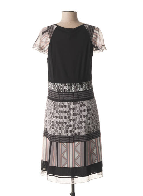 Robe mi-longue noir GUY DUBOUIS pour femme