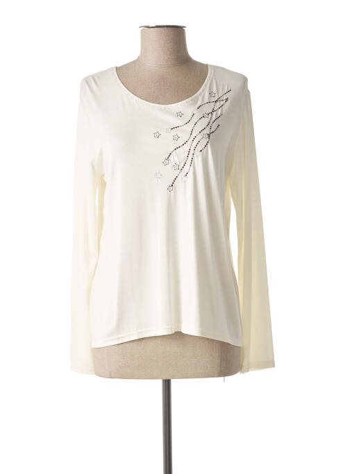 T-shirt beige FRANCE RIVOIRE pour femme