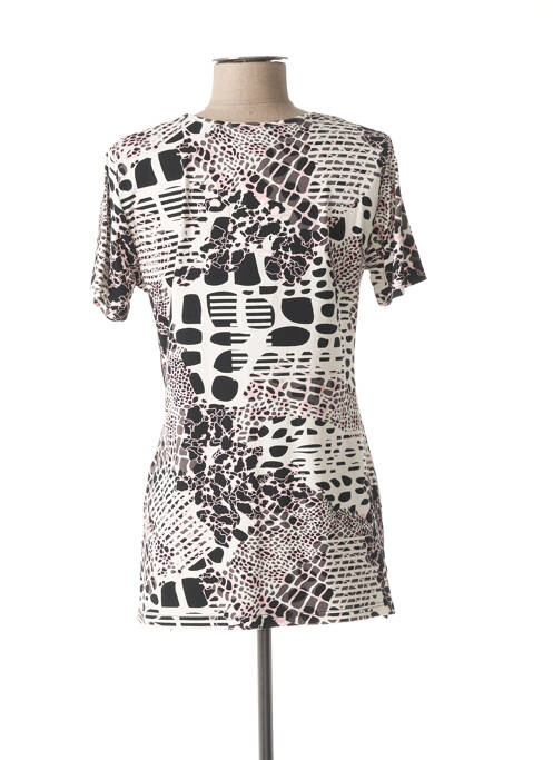 T-shirt noir FRANCE RIVOIRE pour femme