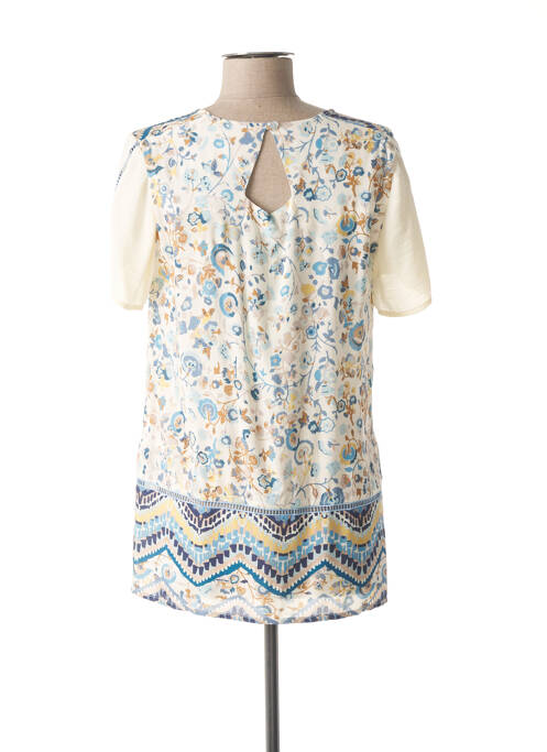 Tunique manches courtes beige MERI & ESCA pour femme